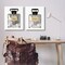 Stupell Industries Gray Gold Parfum Bottle 2 pc Canvas Wall Art Set Design by Carol Robinson